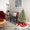 4ft. Pre-Lit Wisconsin Slim Snow Tip Pine Artificial Christmas Tree with Clear LED Lights